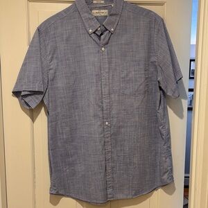 Men's Blue Short Sleeve Shirt